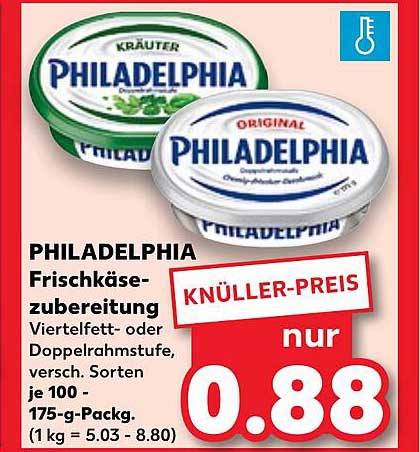 PHILADELPHIA Frischkäsezubereitung