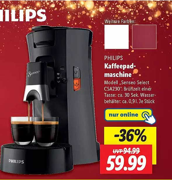 PHILIPS Kaffepadmaschine