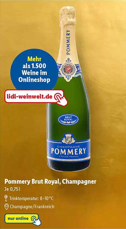 Pommeray Brut Royal, Champagner