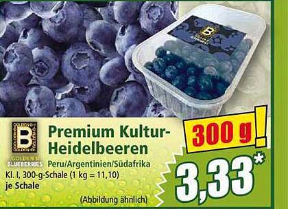 Premium Kultur-Heidelbeeren