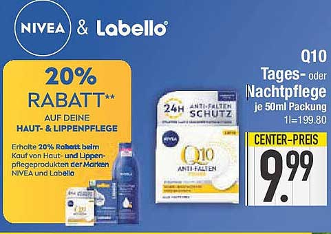 Q10 Tages- oder Nachtpflege 50ml Packung