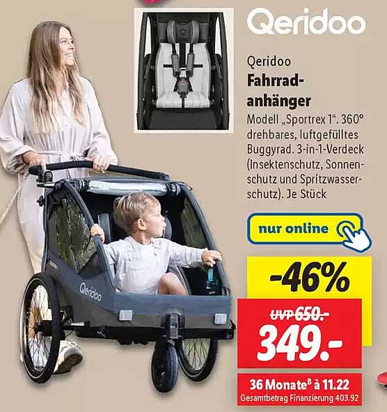 Qeridoo Fahrradanhänger