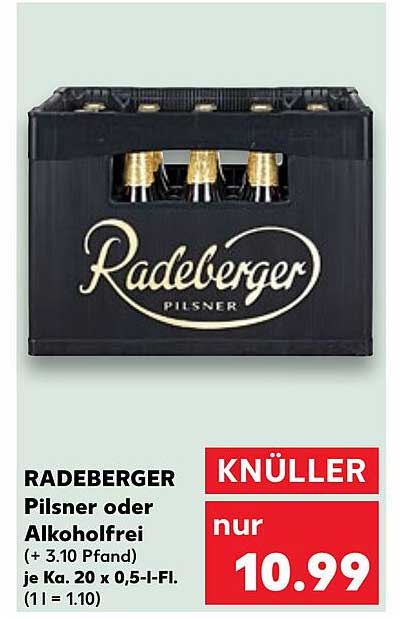 RADEBERGER Pilsner oder Alcoholfrei