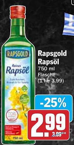 Rapsgold Rapsöl