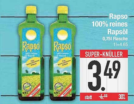 Rapso 100% reines Rapsöl