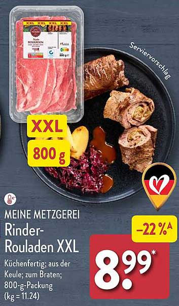 Rinder-Rouladen XXL