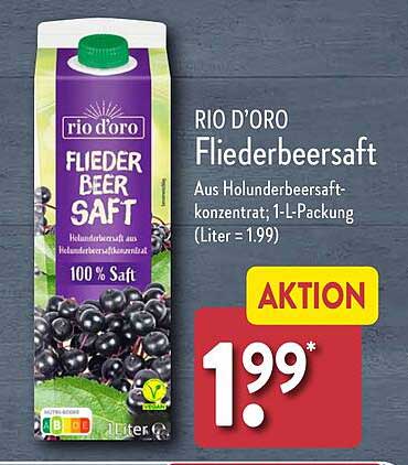 RIO D’ORO Fliederbeer Saft