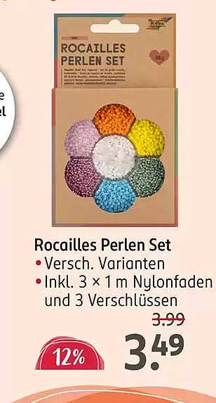 Rocailles Perlen Set