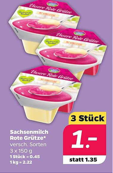 Sachsenmilch Rote Grütze*