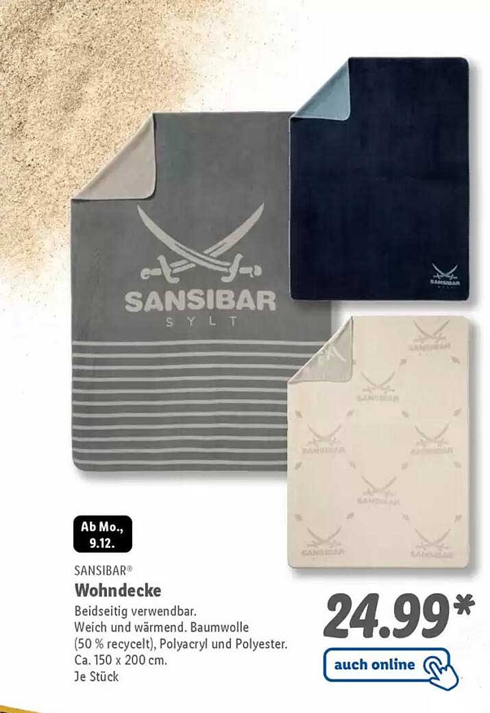 SANSIBAR® Wohndecke