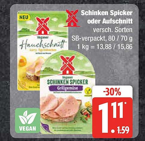 Schinken Spicker oder Aufschnitt