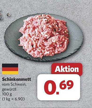 Schinkenmett vom Schwein, gewürzt