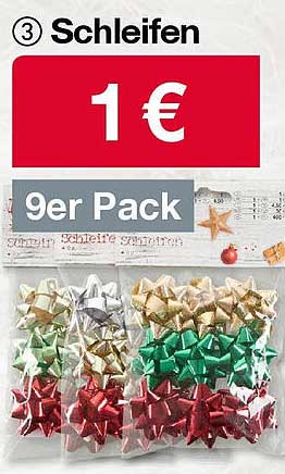 Schleifen 9er Pack