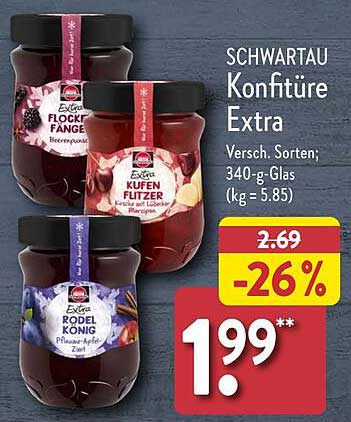 SCHWARTAU Konfitüre Extra