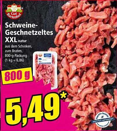 Schweine-Geschnetzeltes XXL natur