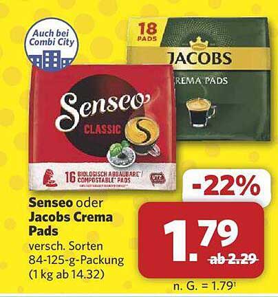 Senseo oder Jacobs Crema Pads