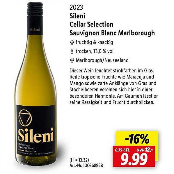 Sileni Cellar Selection Sauvignon Blanc Marlborough