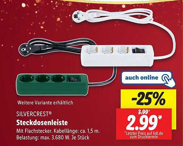 SILVERCREST® Steckdosenleiste