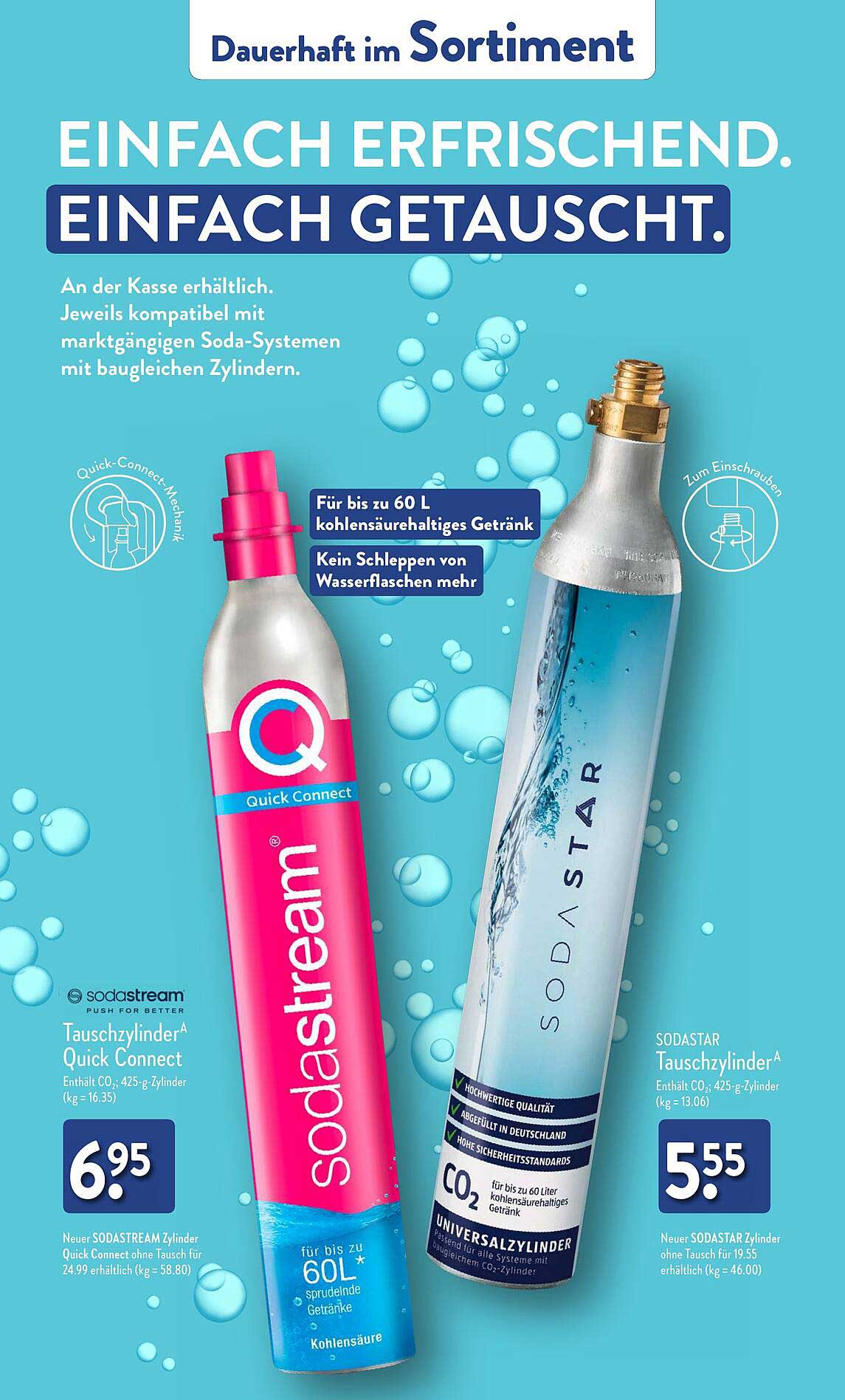 Sodastream Tauschzylinder Quick Connect