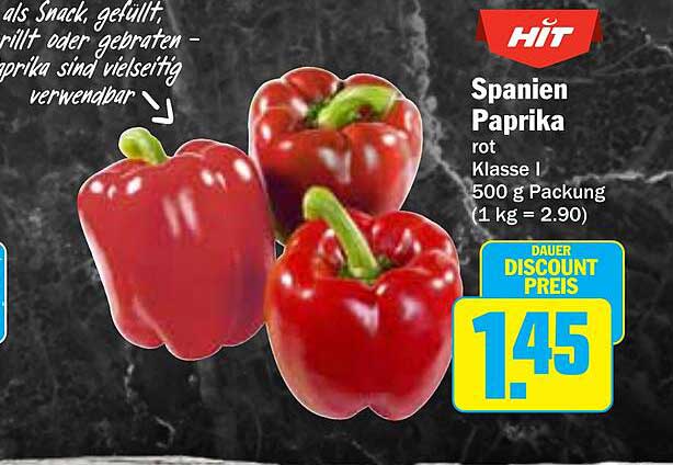 Spanien Paprika rot Klasse I