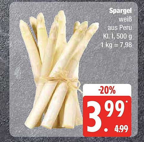 Spargel weiß aus Peru