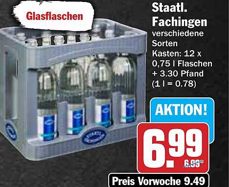 Staatl. Fachingen Glasflaschen