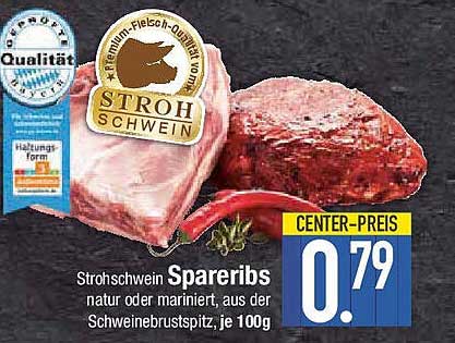 Strohschwein Spareribs