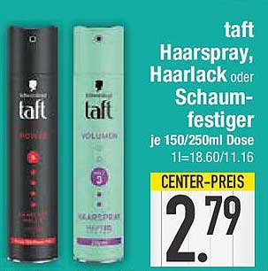 taft Haarspray, Haarlack oder Schaumfestiger