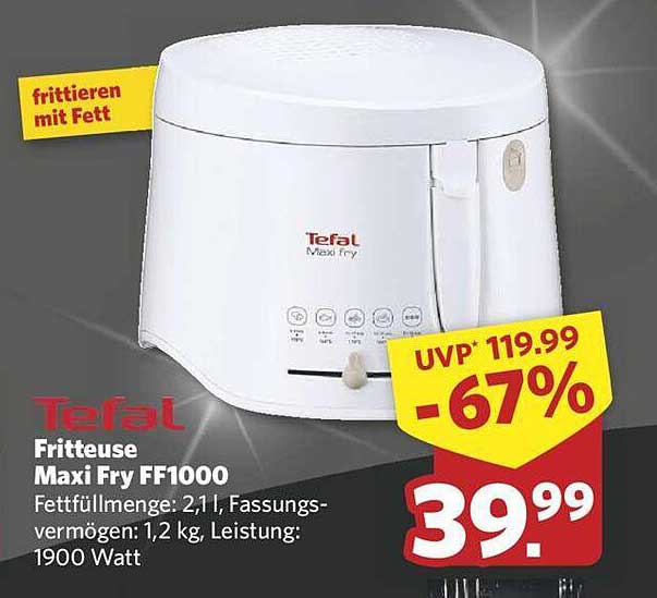 Tefal Fritteuse Maxi Fry FF1000