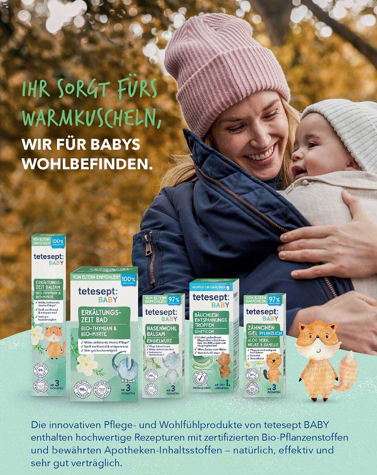 tetesept BABY Erkältungs-Zeit Bad Bio-Thymian & Bio-Myrte