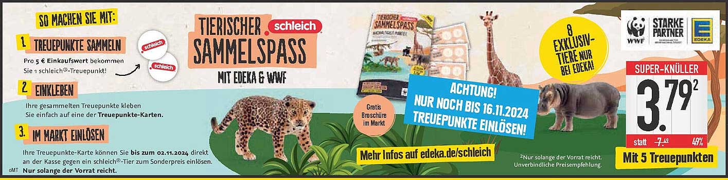 TIERISCHER SAMMELSPASS MIT EDEKA & WWF