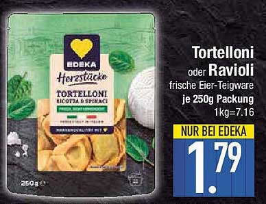 Tortelloni oder Ravioli