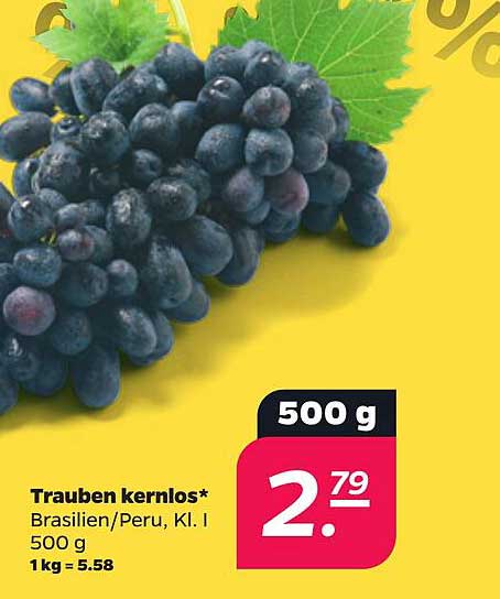 Trauben kernlos*