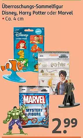 Überraschungs-Sammelfigur Disney, Harry Potter oder Marvel