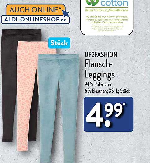 UP2FASHION Flausch-Leggings