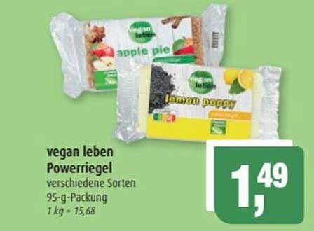 vegan leben Powerriegel