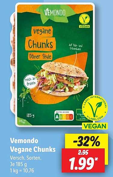 Vemondo Vegane Chunks Döner Style