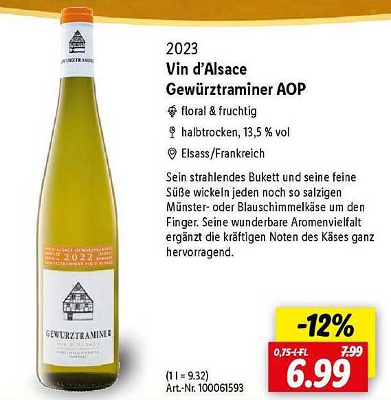 Vin d'Alsace Gewürztraminer AOP