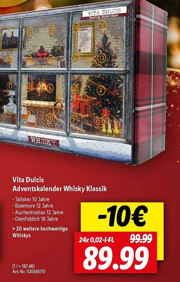 Vita Dulcis Adventskalender Whisky Klassik