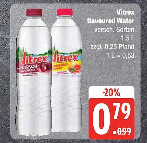 Vitrex flavoured Water