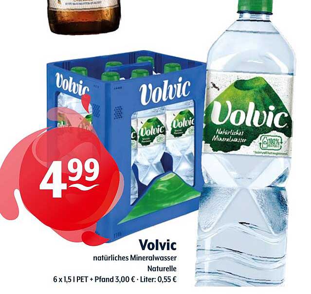 Volvic natürliche Mineralwasser