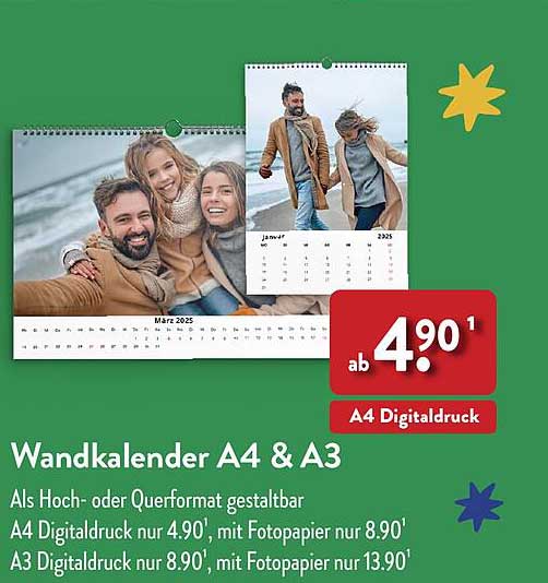 Wandkalender A4 & A3