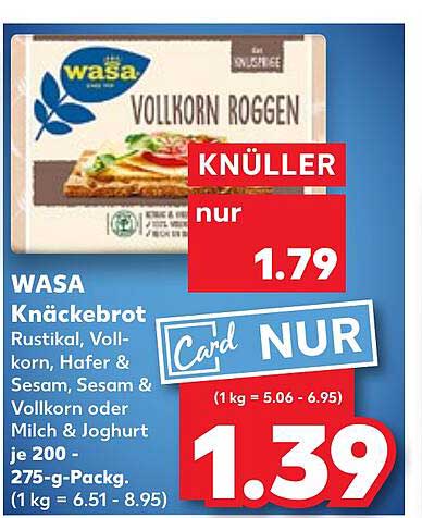 WASA VOLLKORN ROGGEN