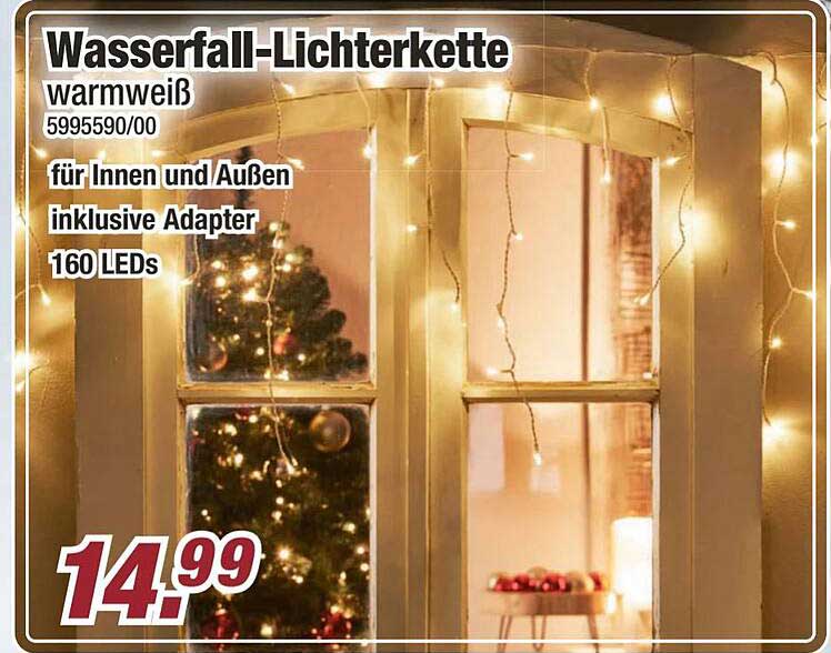 Wasserfall-Lichterkette