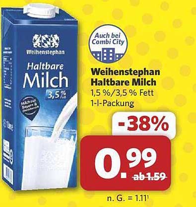 Weihenstephan Haltbare Milch