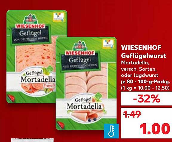 WIESENHOF Geflügelwurst Mortadella