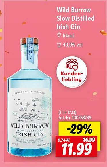 Wild Burrow Slow Distilled Irish Gin