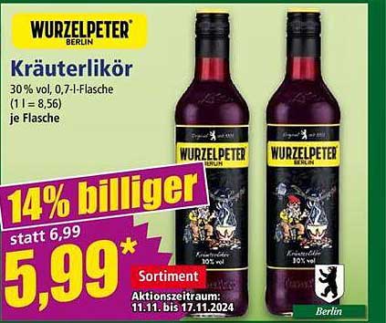 WURZELPETER® BERLIN Kräuterlikör