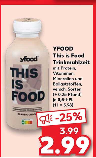 YFOOD This is Food Trinkmahlzeit