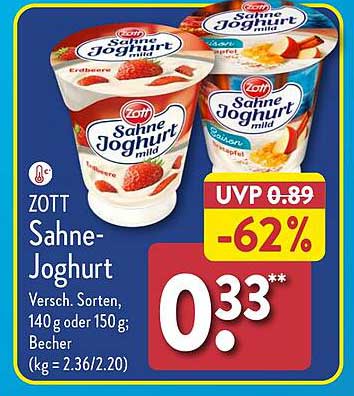 ZOTT Sahne-Joghurt mild